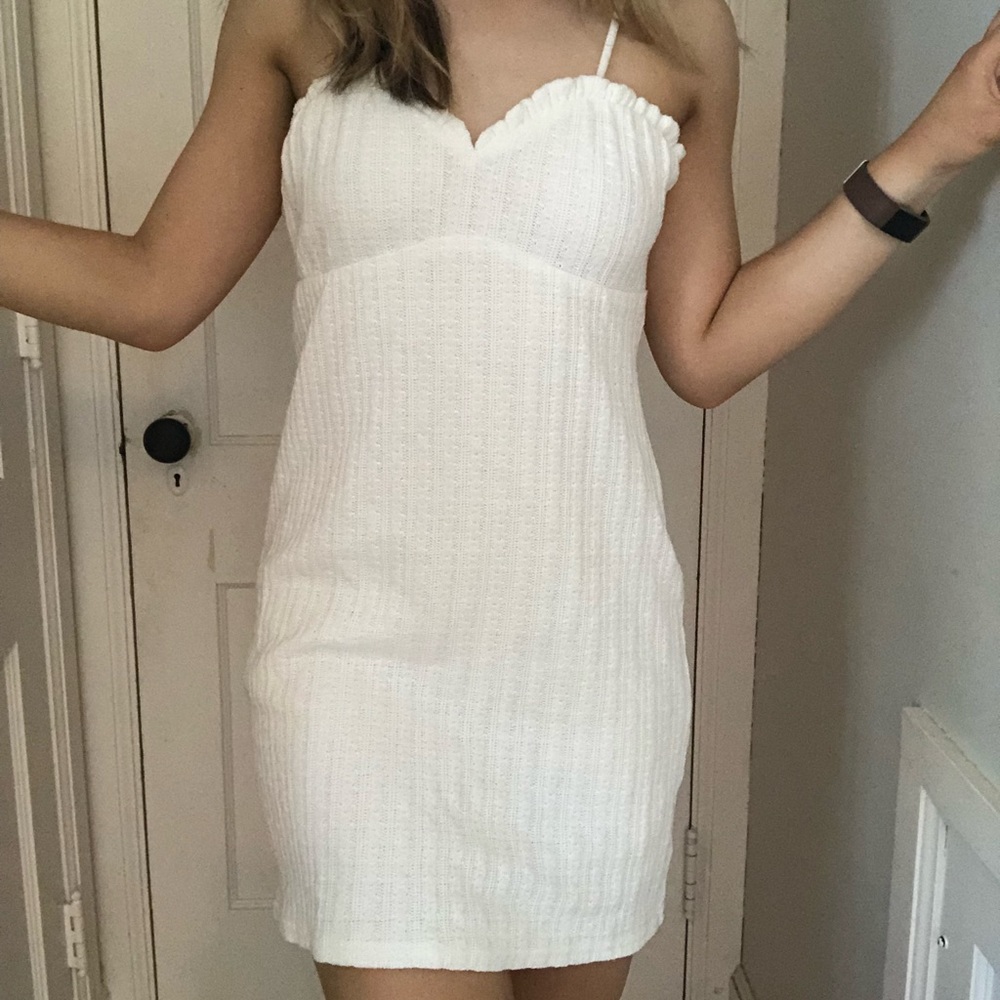 White Kendall and Kylie sweater dress